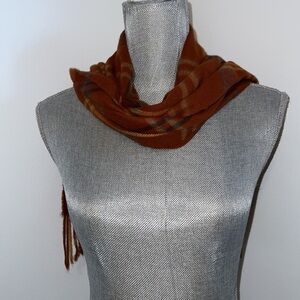 Vintage Cejon Classic Brown Plaid Scarf